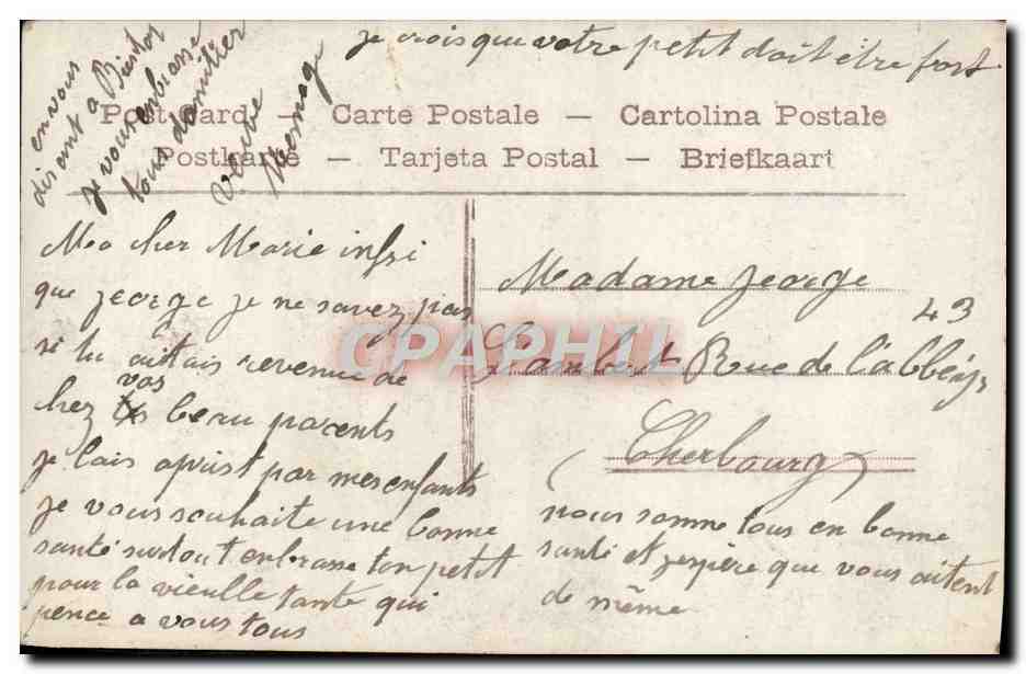 CPA Fantaisie Enfant — Verso