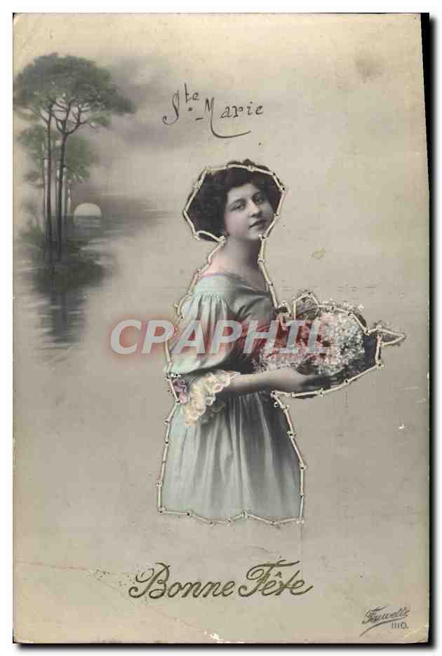 CPA Fantaisie Femme Bonne Fete