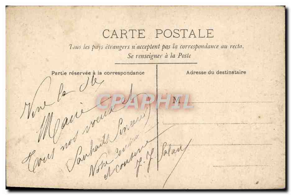 CPA Fantaisie Enfant — Verso
