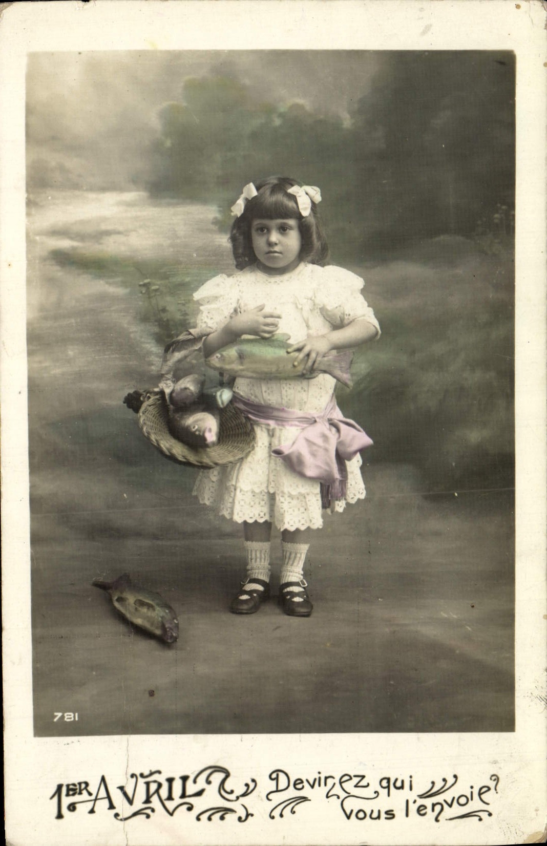 CPA Fantaisie Enfant Poisson