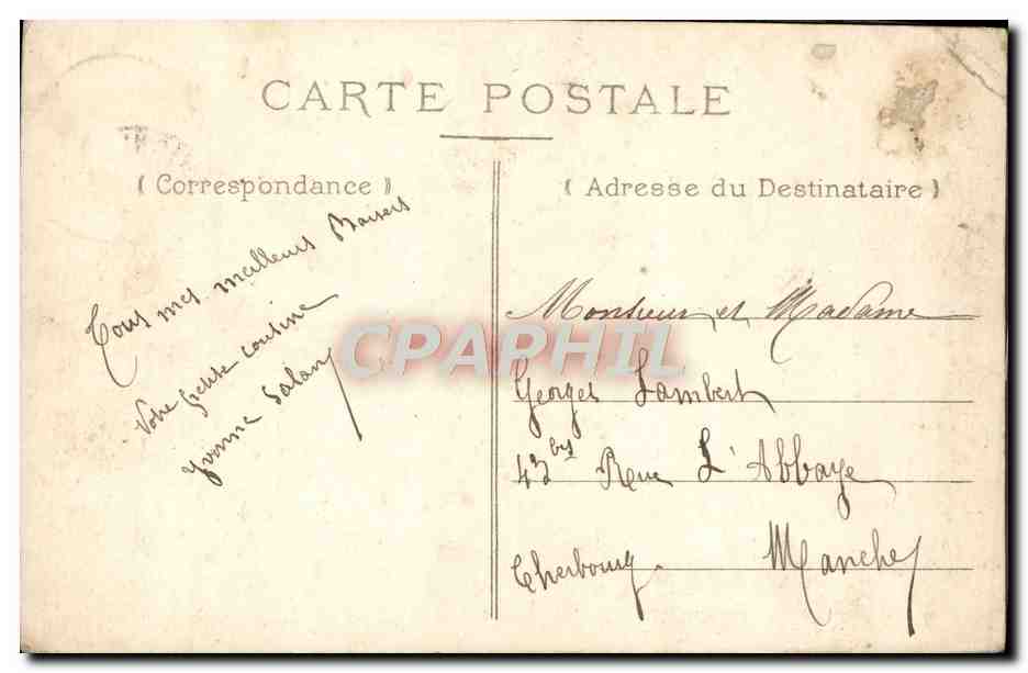 CPA Fantaisie Enfant Diable — Rückseite