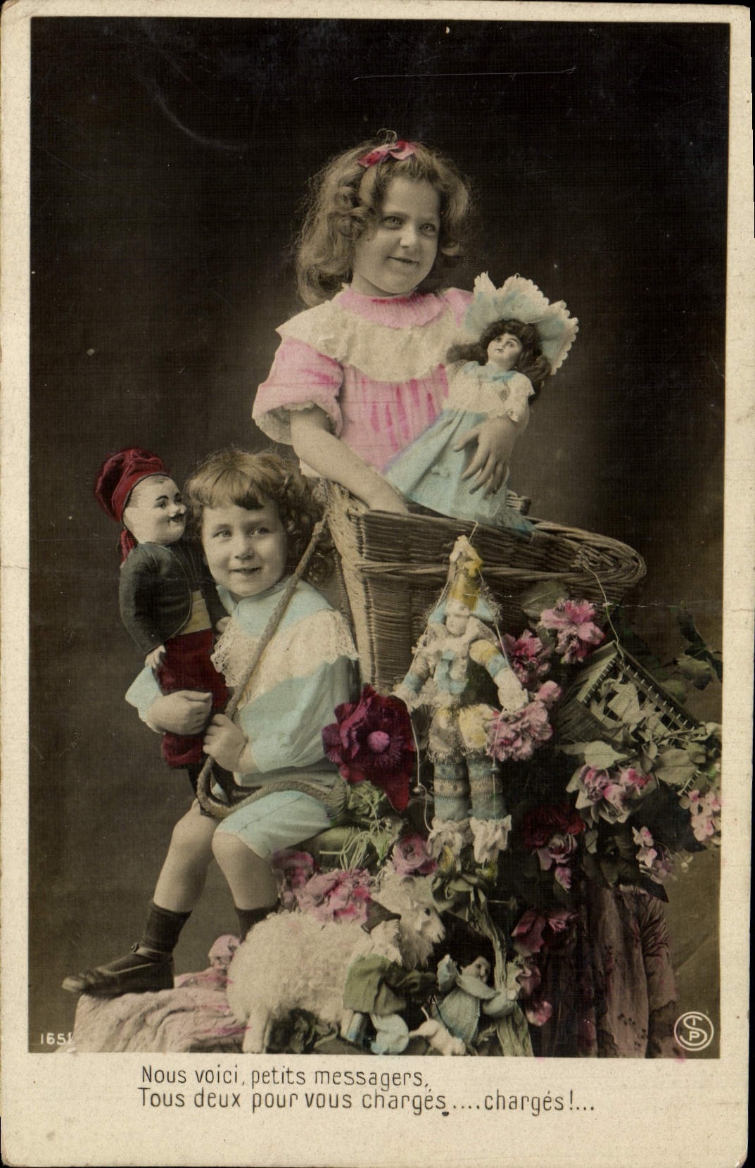 CPA Fantaisie Enfants Poupee Poupees