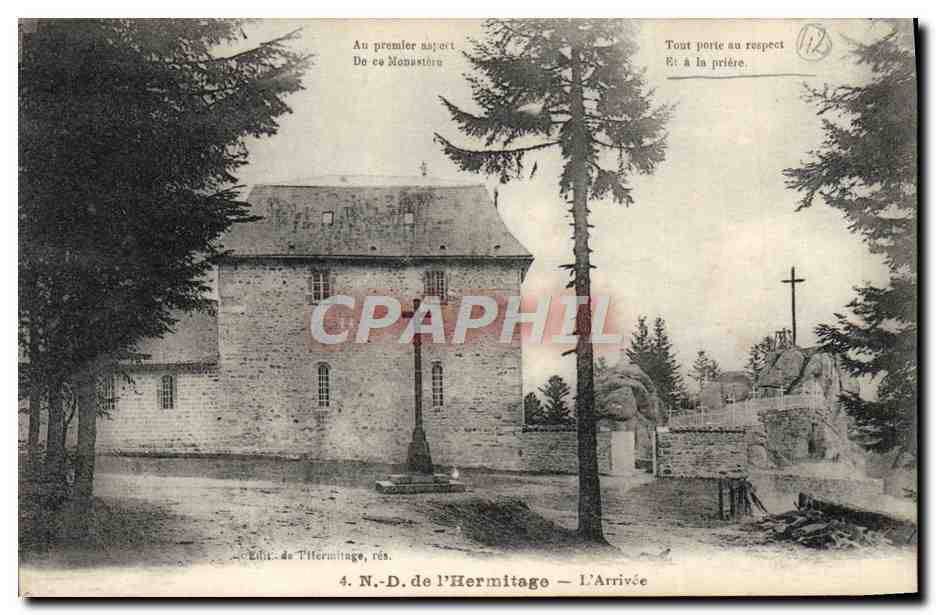 CPA Notre Dame de L'Hermitage L'Arrivee