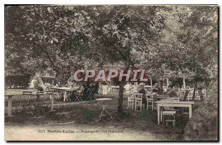 CPA Martin Eglise Auberge du Clos Normand