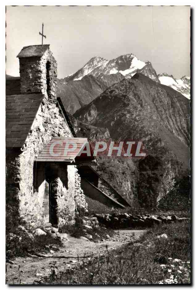 CPM Paysages Alpestres Chapelle La Haute montagne