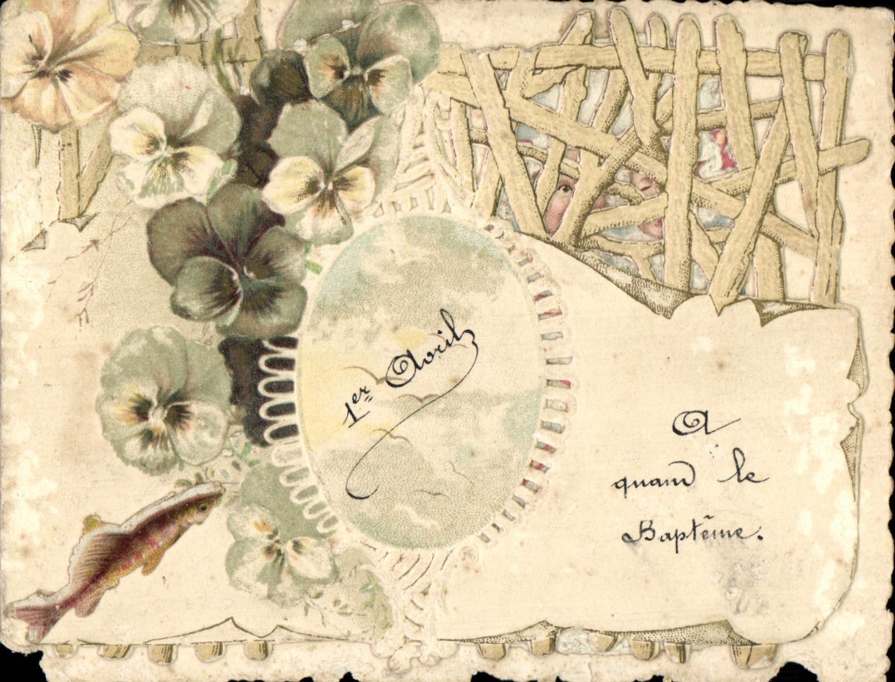 CPA Fantaisie Enfants Poisson