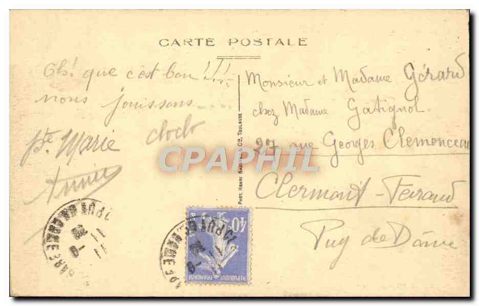 La Prairie et ses Chapelles — Clermont-Ferrand — Éditeur de Tourisme — Rückseite