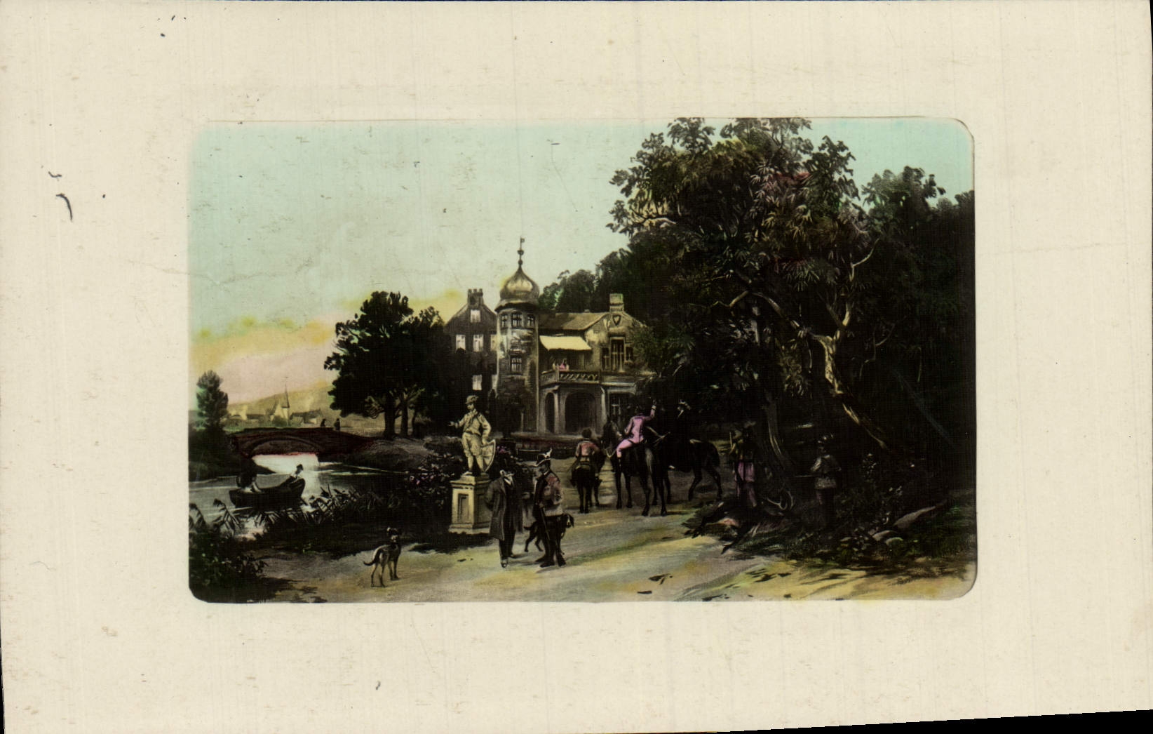 Vue de château et de rivière — éditeur 'ALLYSOBROM' N° 401