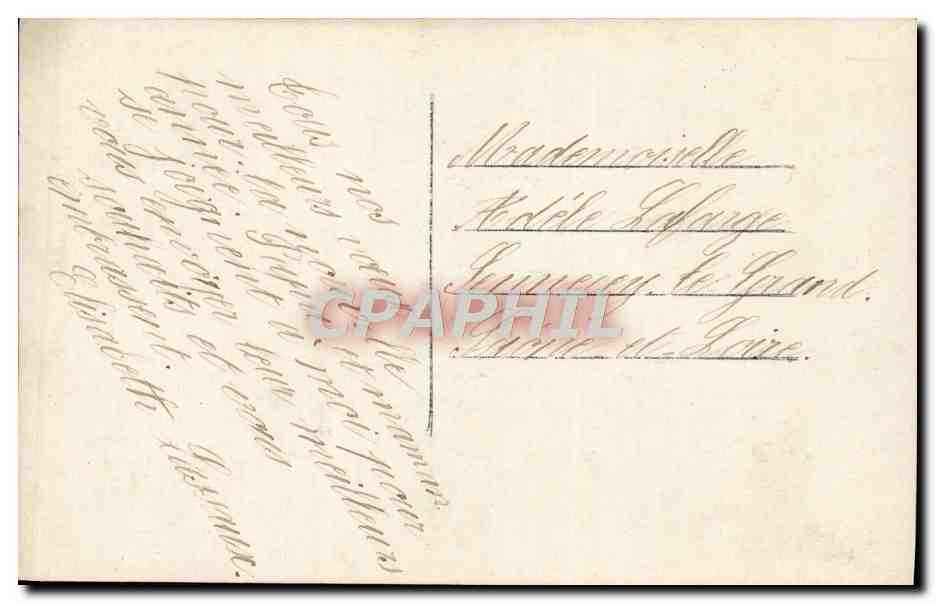 CPA Fantaisie Fleurs Fer a cheval — Rückseite