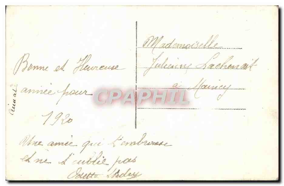 CPA Fantaisie Femme — Verso