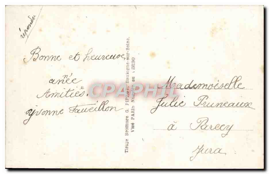 CPA Fantaisie Fleurs Drapeau  — Rückseite