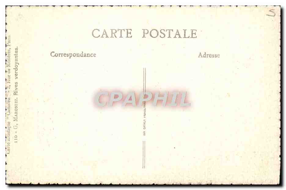 CPA Fantaisie  — Rückseite