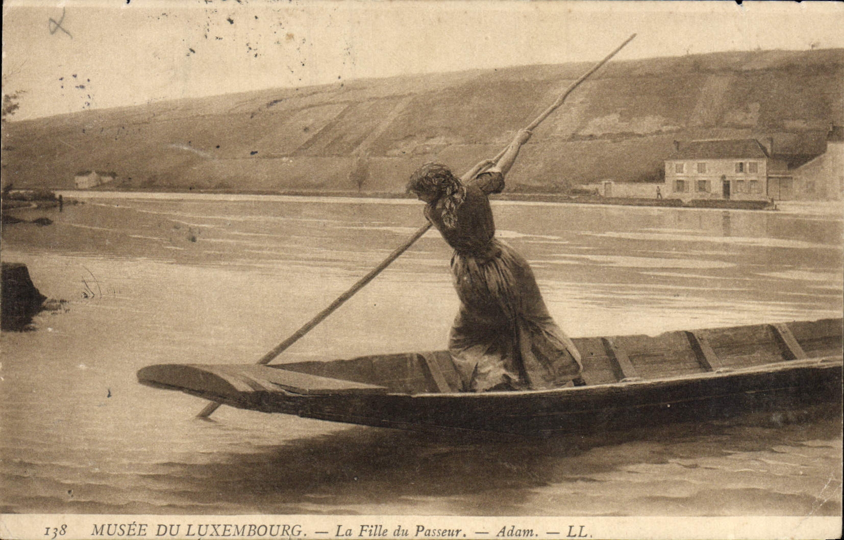 CPA Fantaisie Musee du Luxembourg La fille du passeur Adam