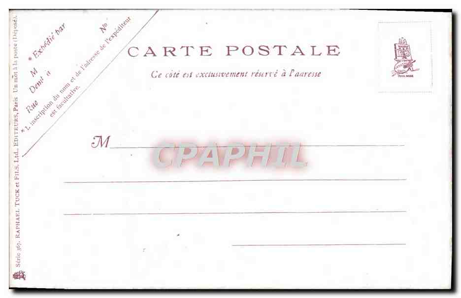 CPA Fantaisie Bateaux — Verso