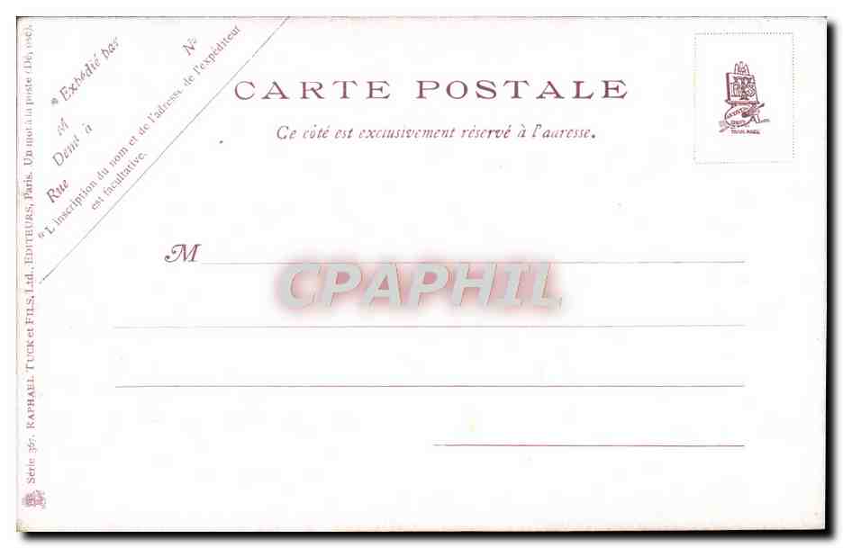 CPA Fantaisie Bateau — Verso