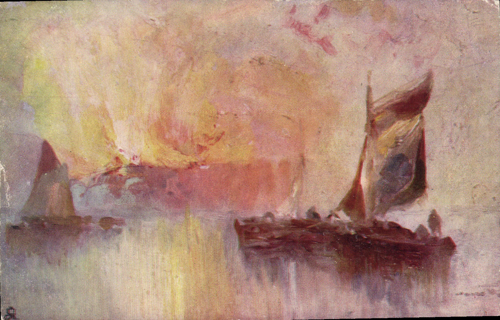 CPA Fantaisie Bateau