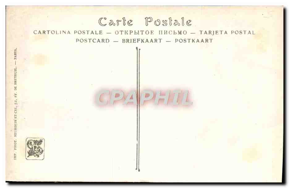 CPA Fantaisie Louis Cabanes Comedie d'amour Salons de Paris — Back