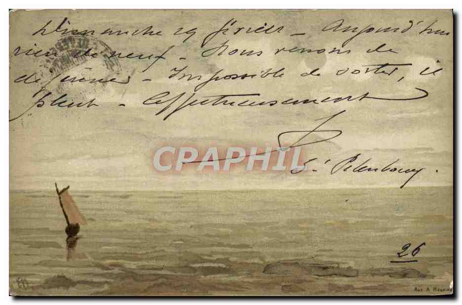 CPA Fantaisie Bateau Russie Russia