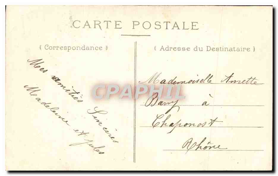 CPA Fantaisie Enfants — Verso