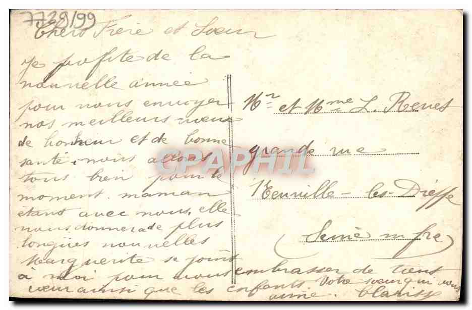 CPA Fantaisie Enfants — Rückseite