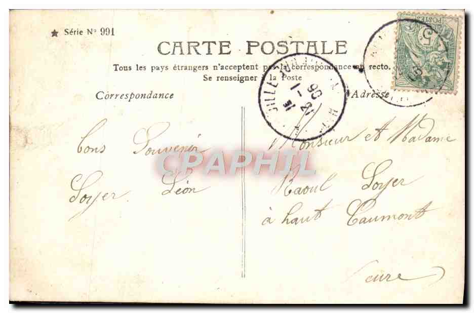 CPA Fantaisie Enfants — Verso