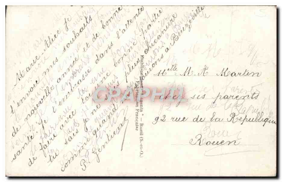 CPA Fantaisie Enfants — Verso