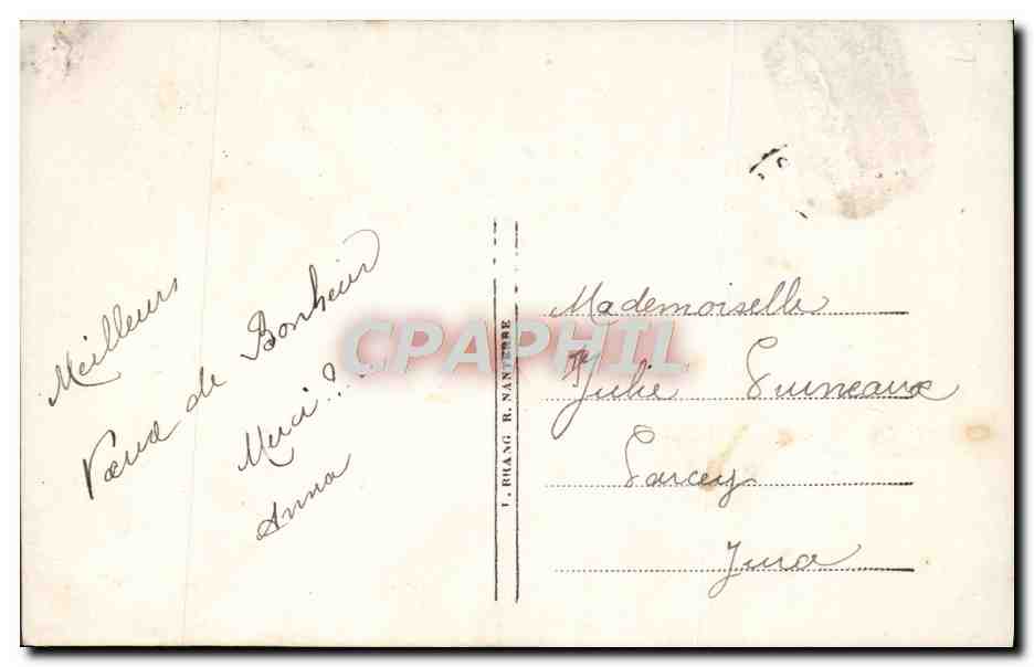 CPA Fantaisie Femme — Rückseite