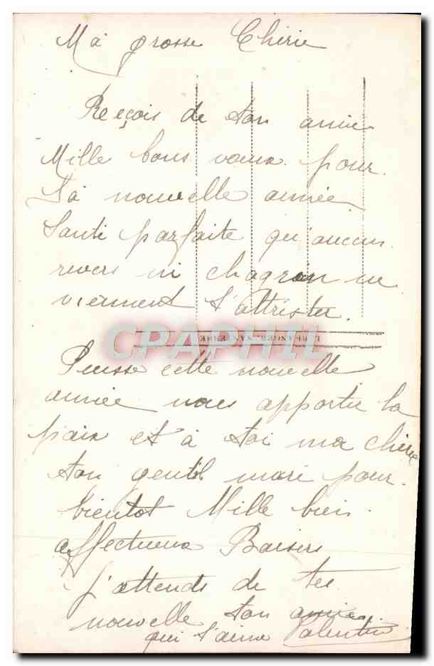 CPA Fantaisie Femme — Verso