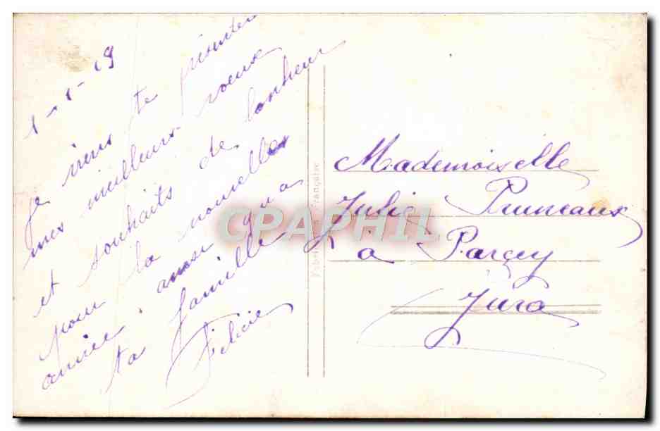 CPA Fantaisie Femme — Back