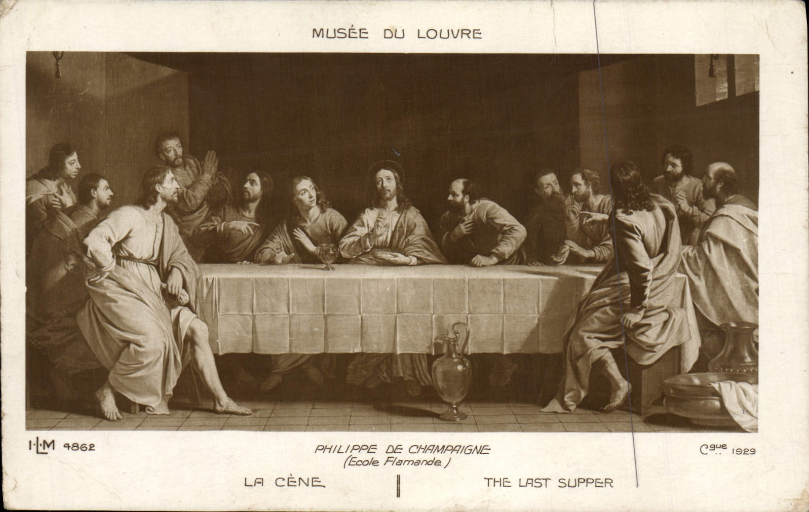 CPA Musee du Louvre Philippe de Champaigne La Cene