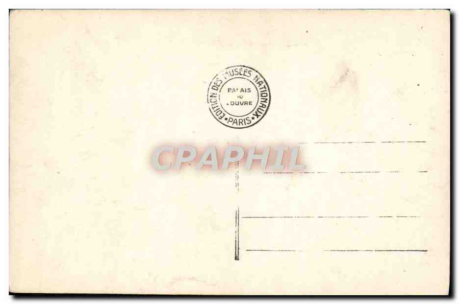 CPA Musee du Louvre Raphael La belle jardiniere — Verso