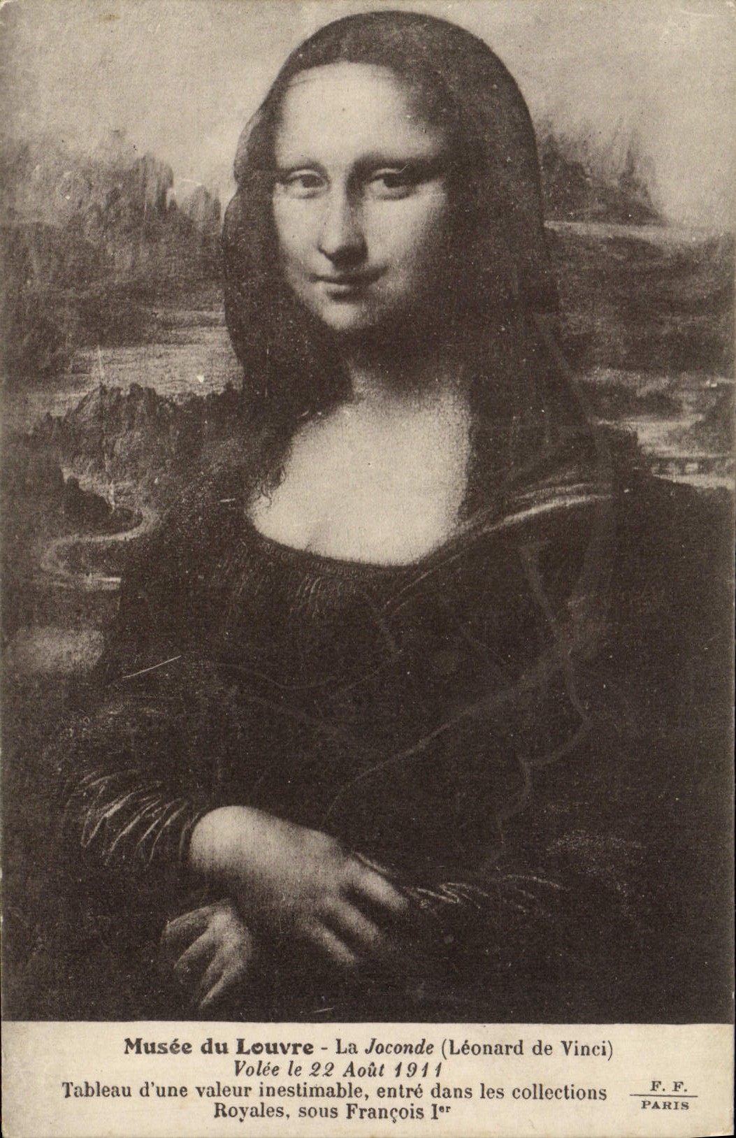 CPA Musee du Louvre La Joconde Leonard de Vinci