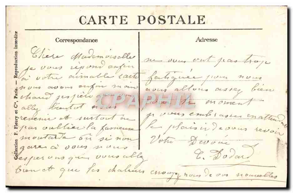 CPA Musee du Louvre La Joconde Leonard de Vinci — Verso