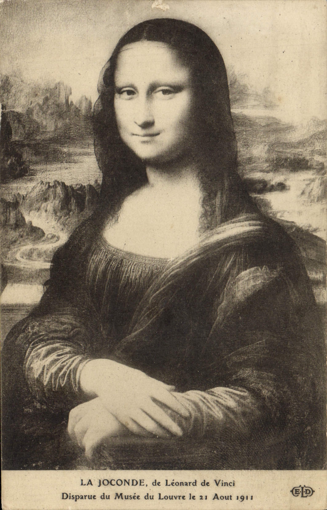 CPA Musee du Louvre La Joconde Leonard de Vinci