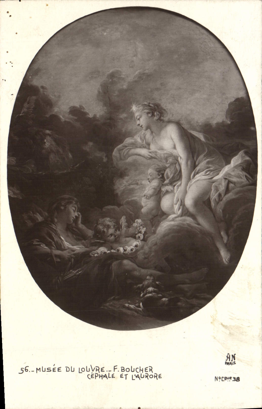 CPA Musee du Louvre Paris Boucher Cephale et l'aurore