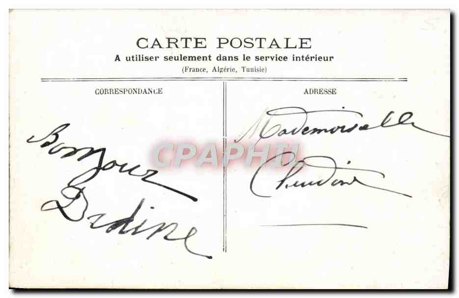CPA Fete foraine Baraque de Bidel  — Rückseite