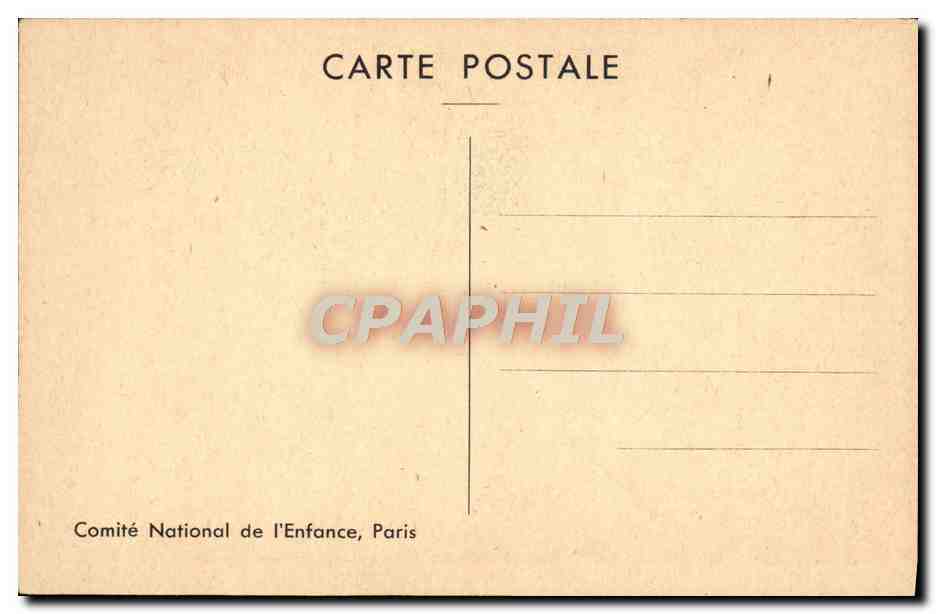 CPA Le Nain Portrait d'enfant — Verso