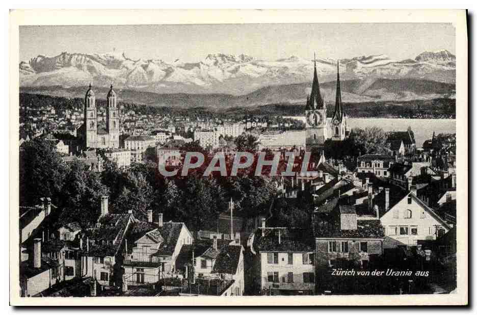 Zurich — vue depuis Urania — éditeur Urania