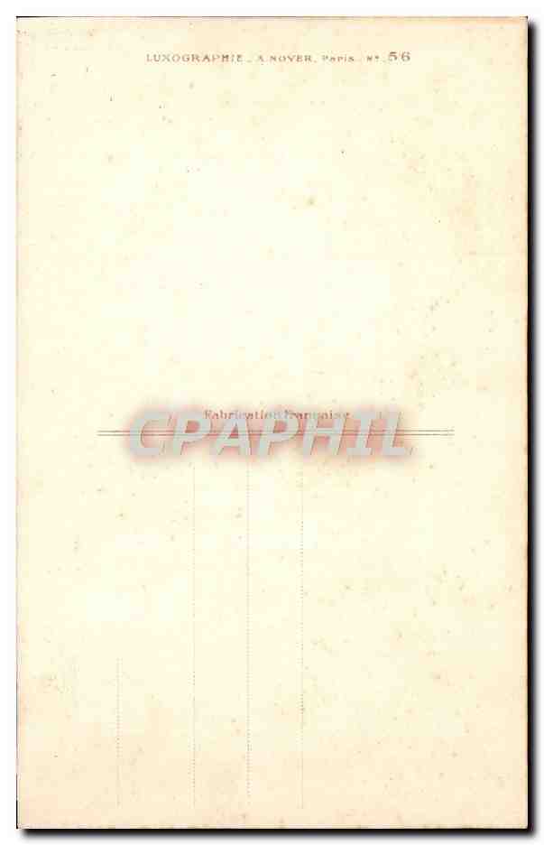 CPA Fantaisie  — Rückseite