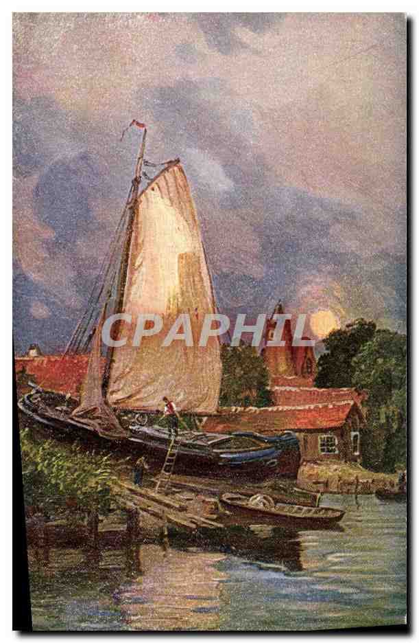 CPA Fantaisie Bateau