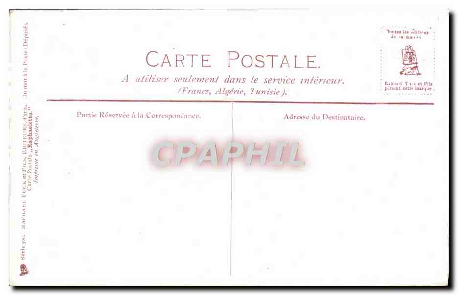 CPA Fantaisie  — Rückseite
