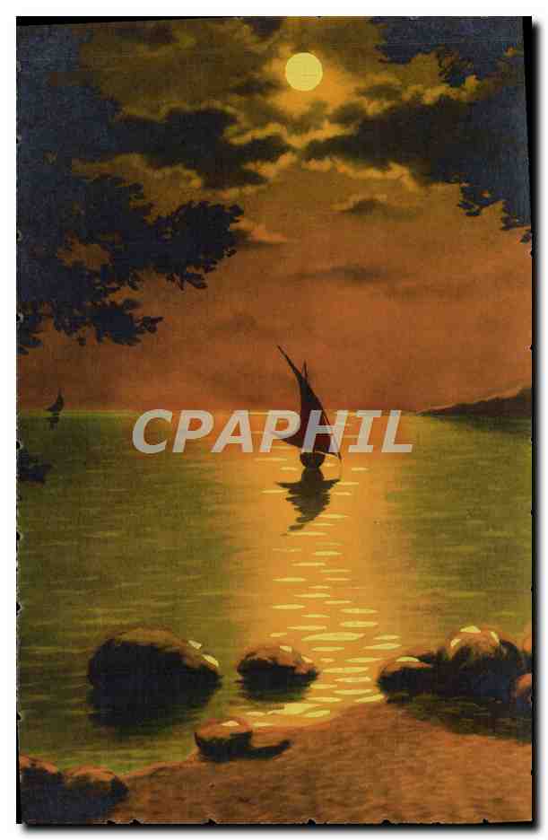 CPA Fantaisie Bateau