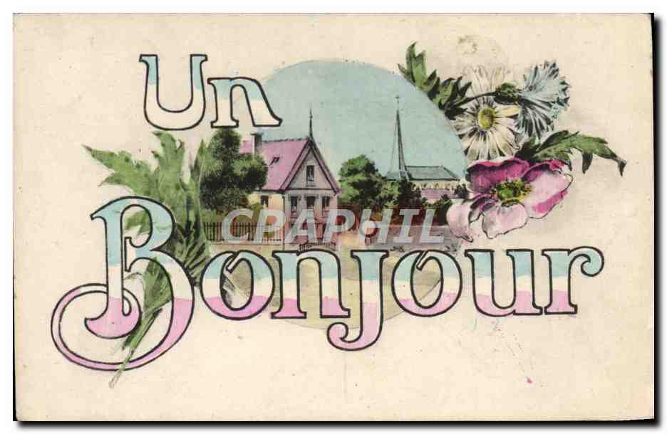 CPA Fantaisie Un Bonjour