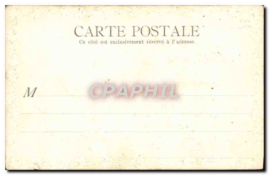 CPA Fantaisie Fleurs Trefles Meilleurs Voeux — Back
