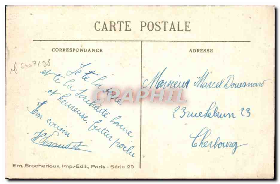 CPA Fantaisie Meilleurs Voeux ane Mule Chien  — Rückseite