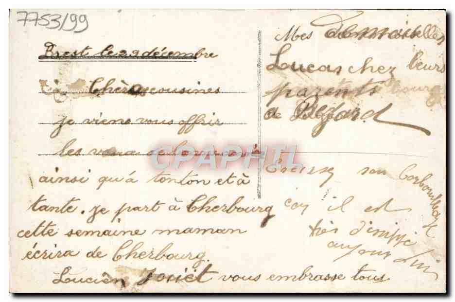 CPA Fantaisie Enfant — Verso