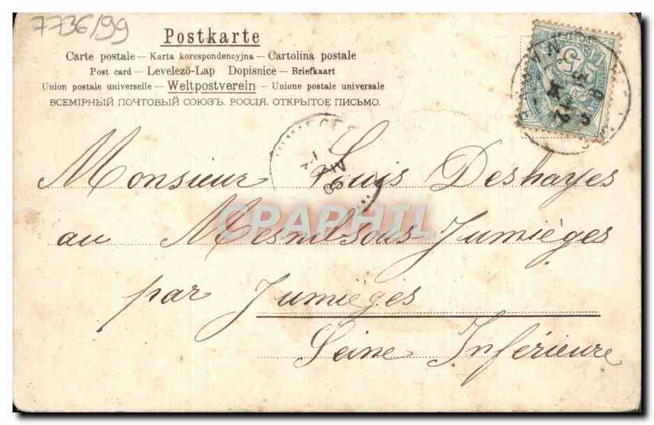 CPA Fantaisie Enfant — Verso