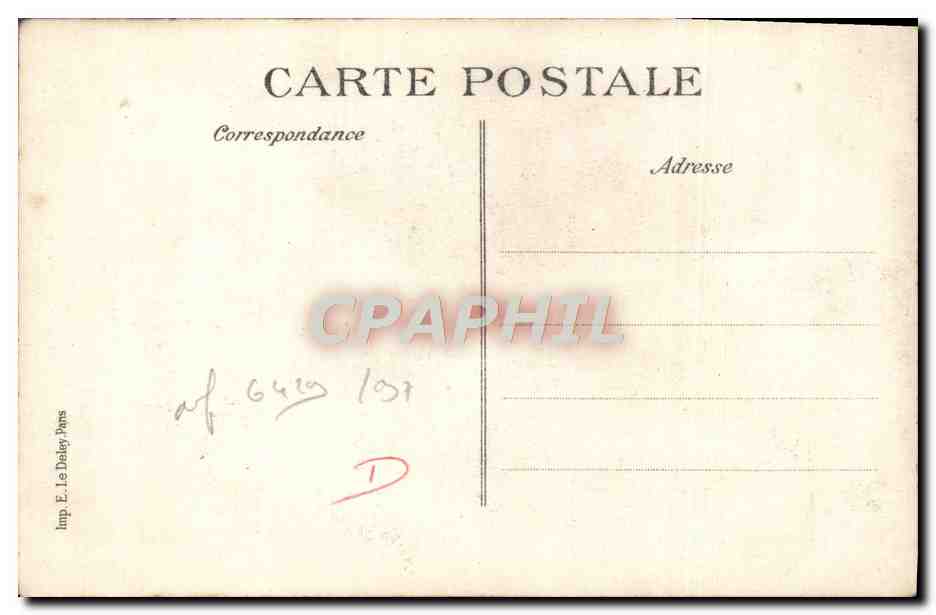 CPA Paris Les zeppelins Crimes Odieux Des Pirates La maison du brigadier Bidault  — Rückseite