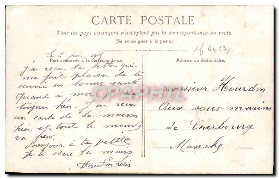 French and English Sailors at the Dardanelles — Patriotic Text — Publisher Unknown — Back