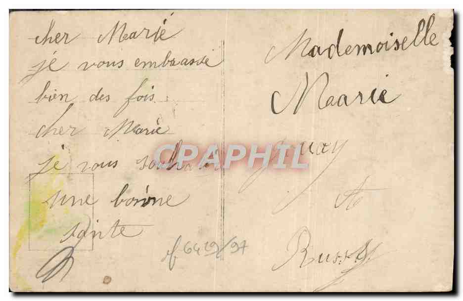 CPA Fantaisie Femme — Rückseite